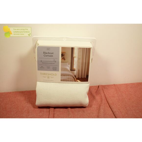 Threshold Rod Pocket Blackout Aruba Curtain Panel 50x84" Sour Cream (Marks)* - Picture 3 of 6